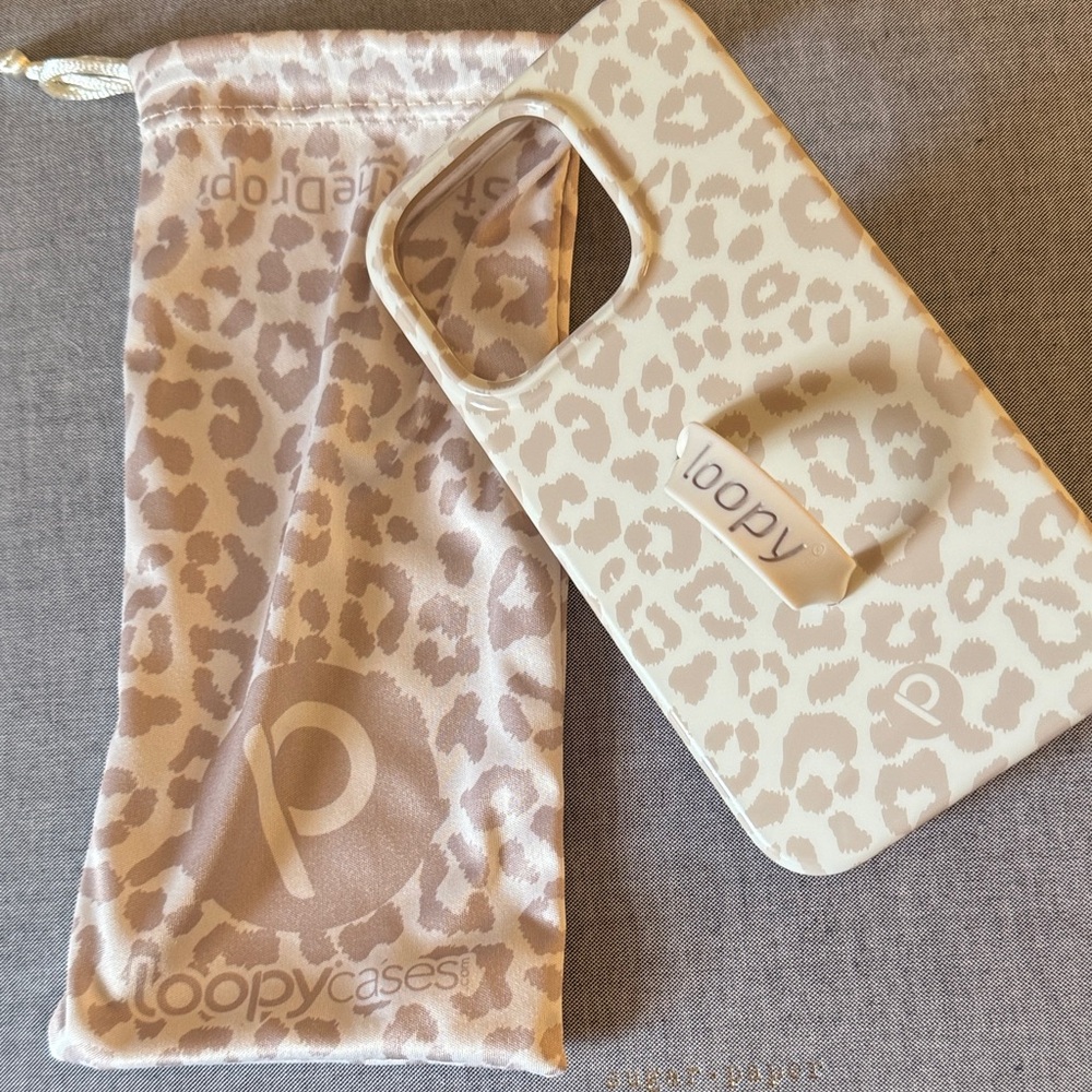 Loopy Case Cream Leopard Phone Case